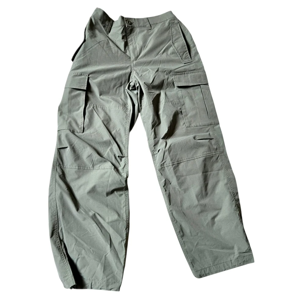 Love Tree Parachute Cargo Pants Khaki Outdoor Activewear Hiking Camping NWT/Sz M - Picture 2 of 11